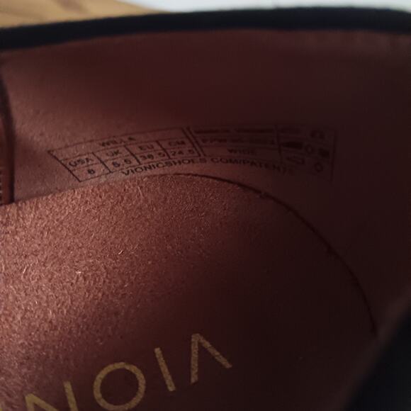 Vionic Willa Flats Womens 8 W Black Suede Loafers Comfort Casual - Picture 7 of 11